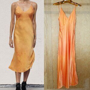 SVNR Vee Midi Dress in Sunset Small